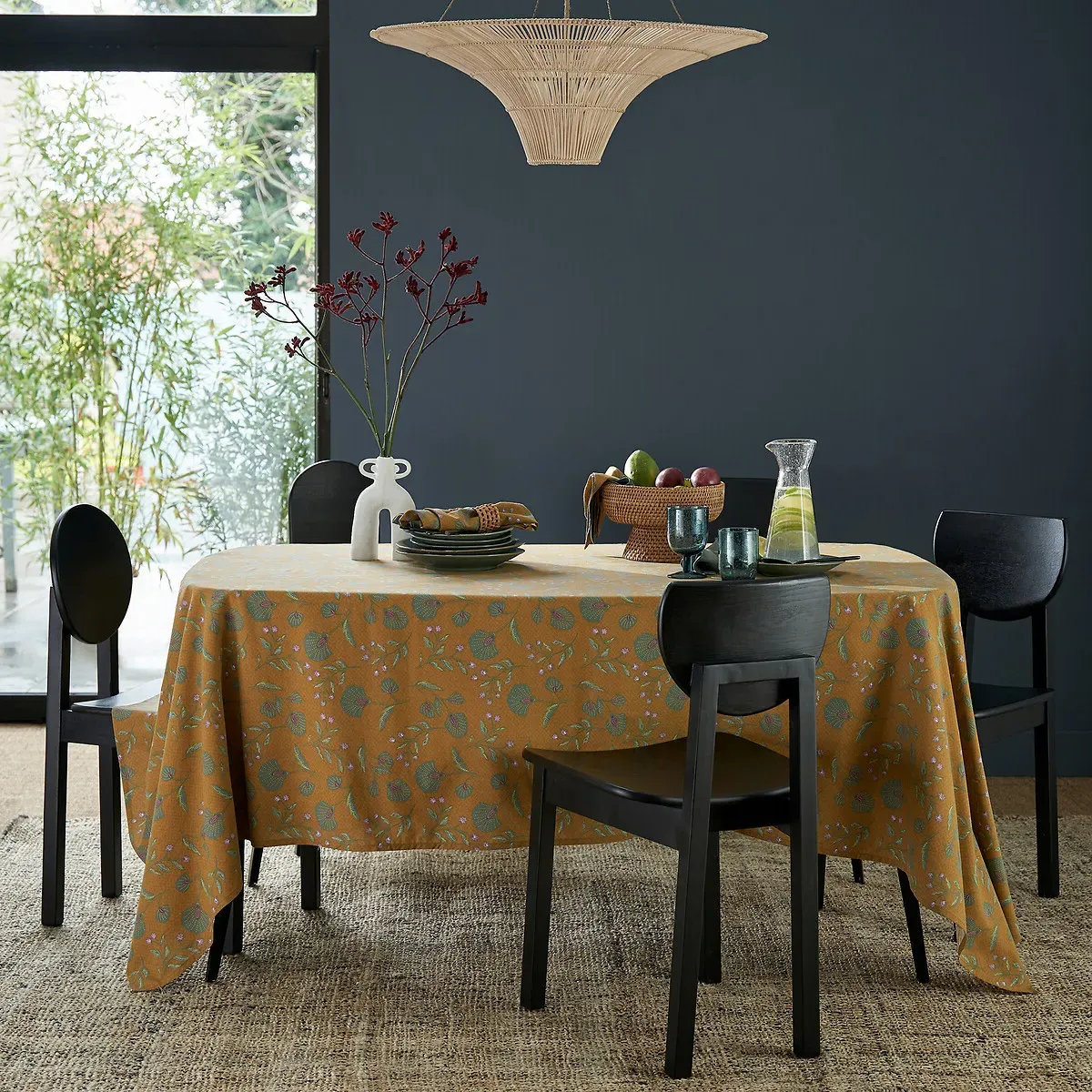 Junita Round Ceiling Light - Natural, Rattan alternate view