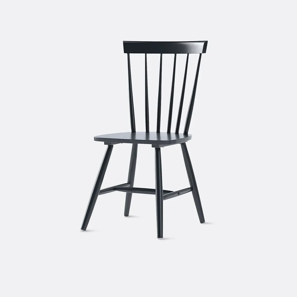 Jyko Spindle Back Chair - Black, Rubberwood product