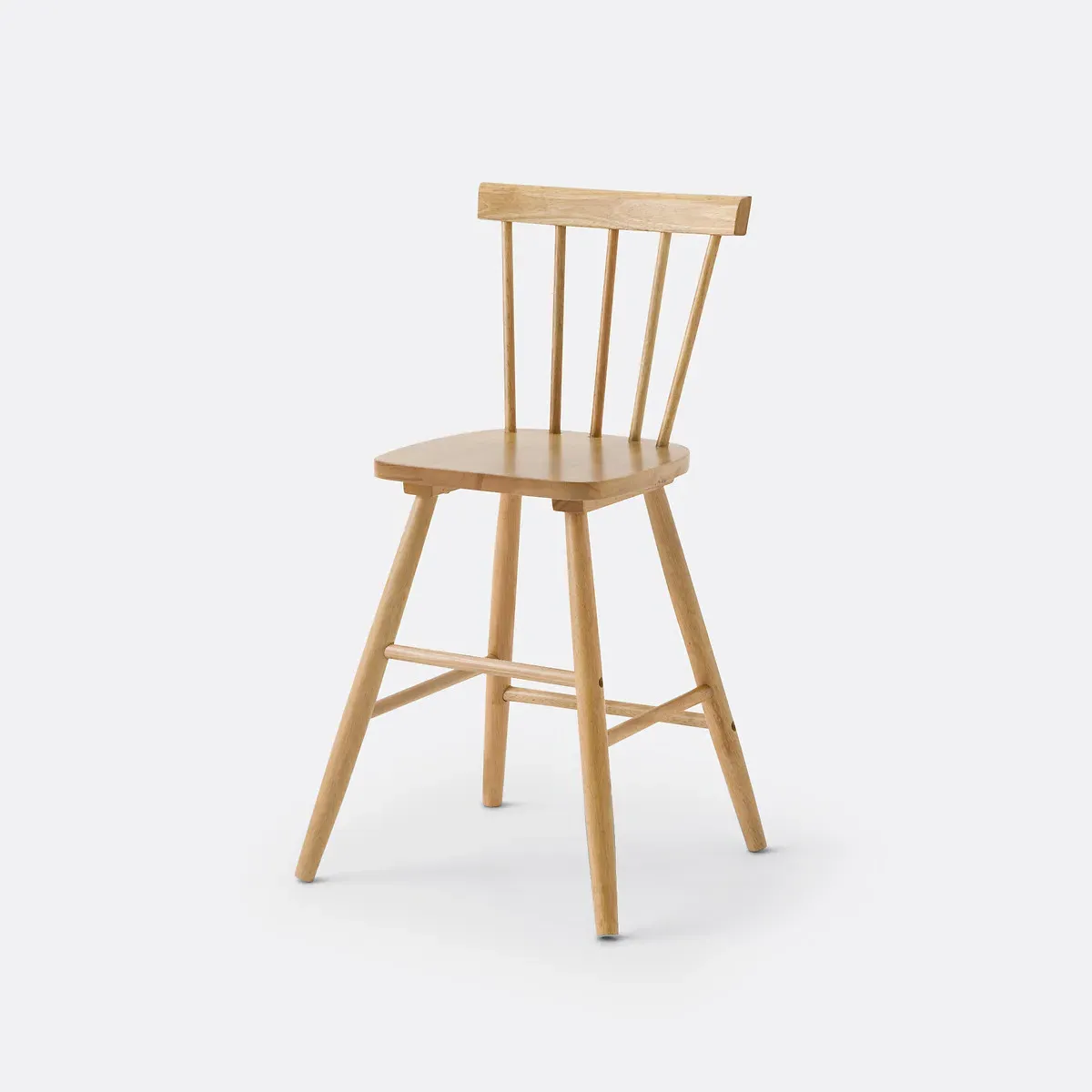 Jyko Spindle Back Chair - Natural, Solid Rubberwood product