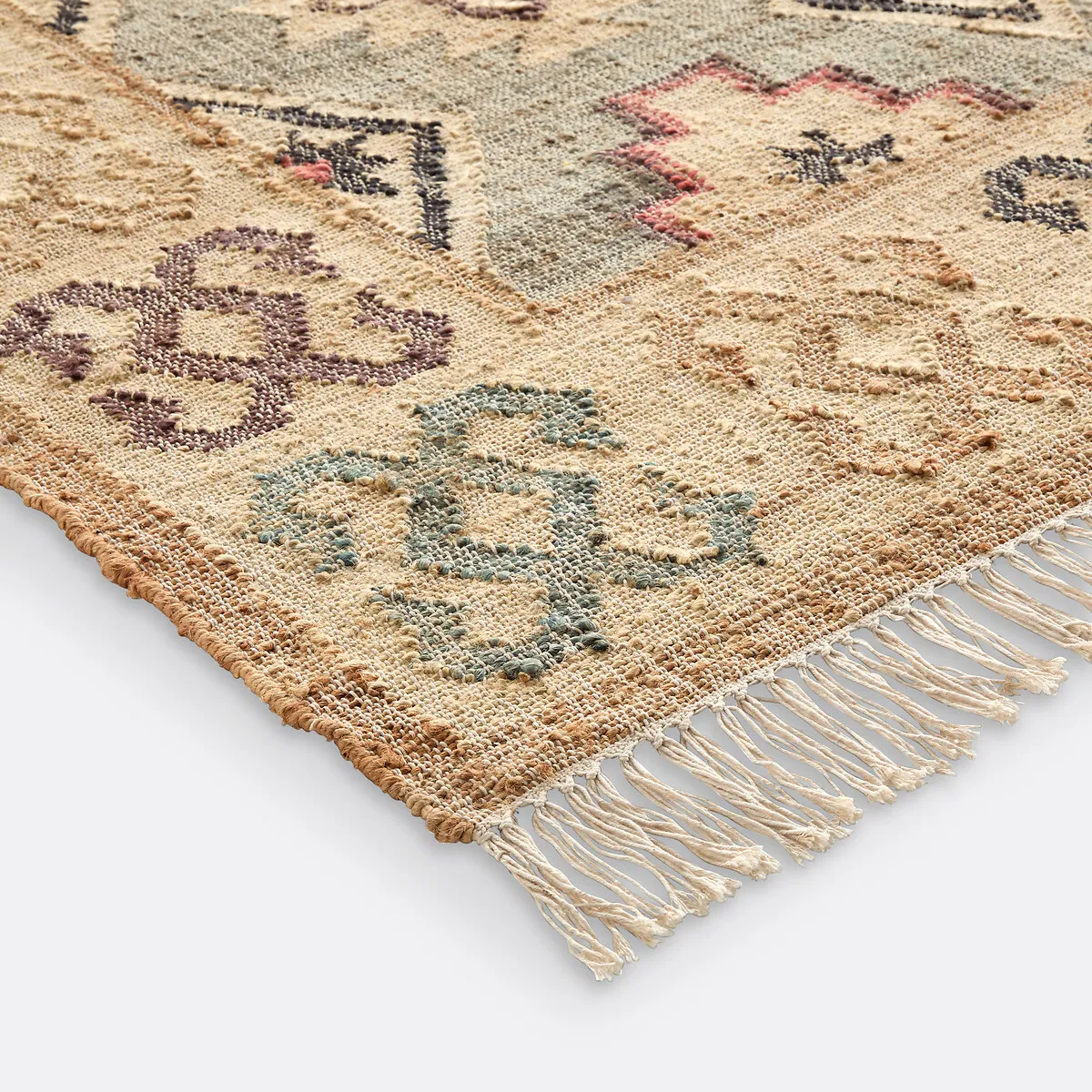 Kaliny Distressed Kilim Rug - Multi-Coloured, Jute alternate view