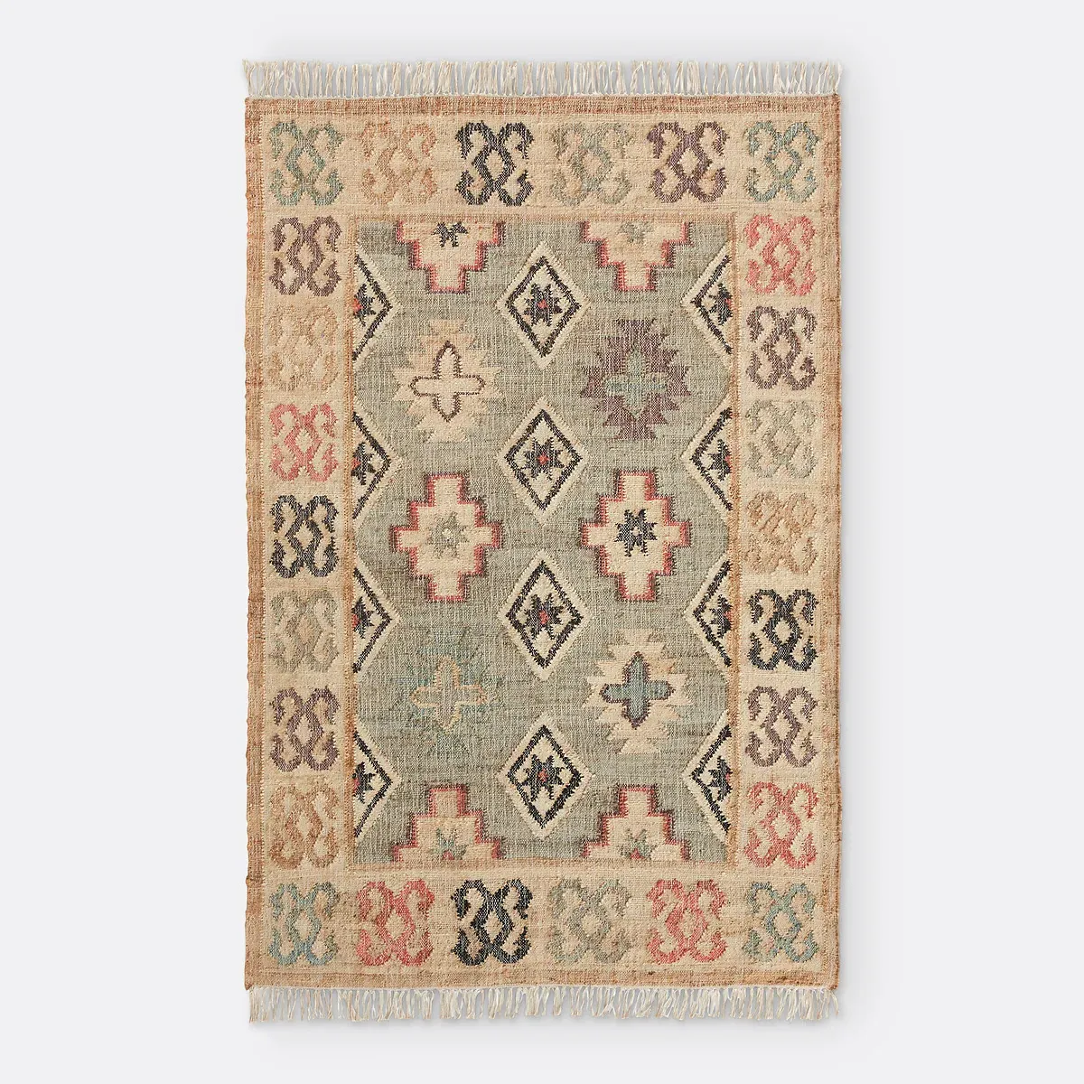 Kaliny Distressed Kilim Rug - Multi-Coloured, Jute product