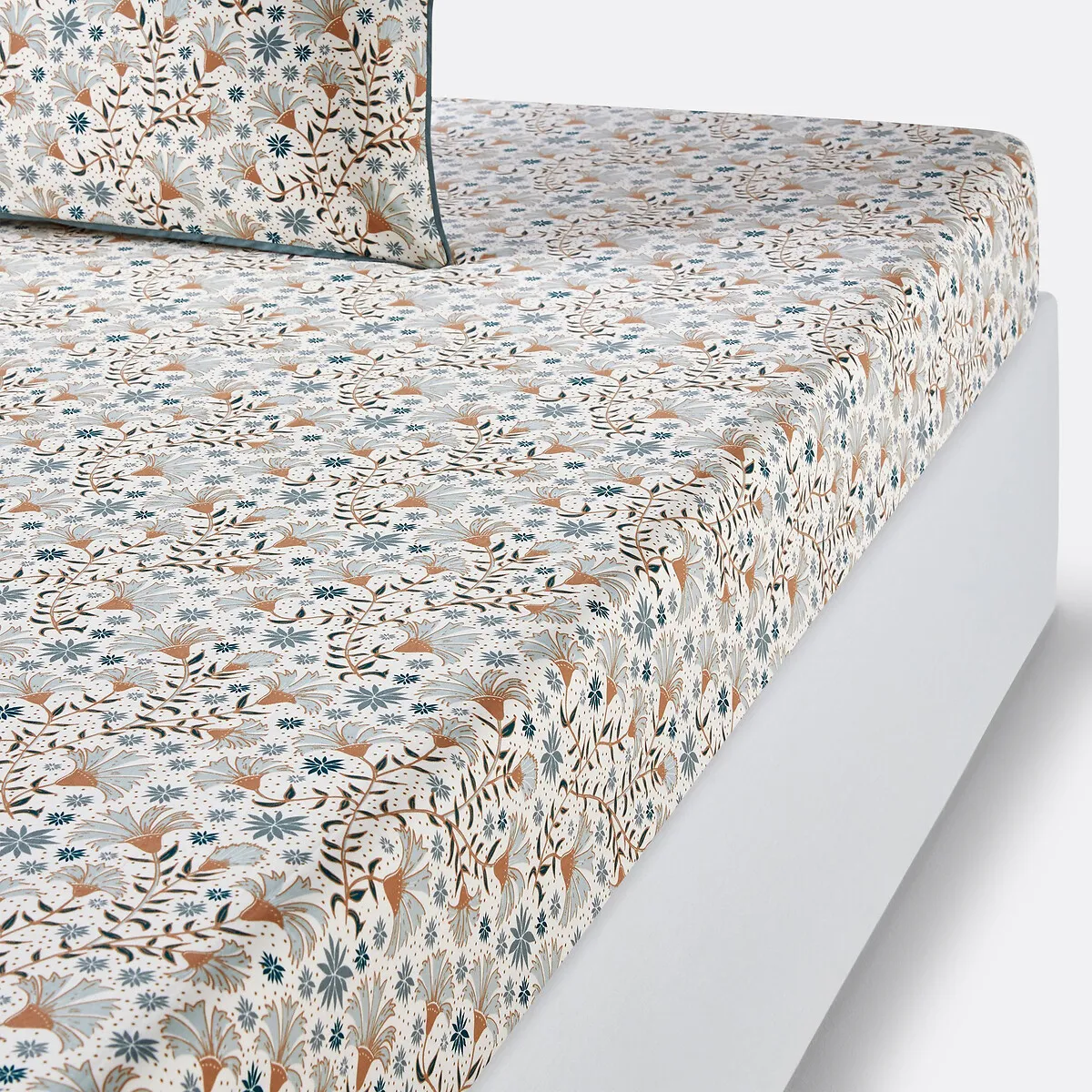 Kalyan Fitted Sheet - Floral Print, Cotton Percale product