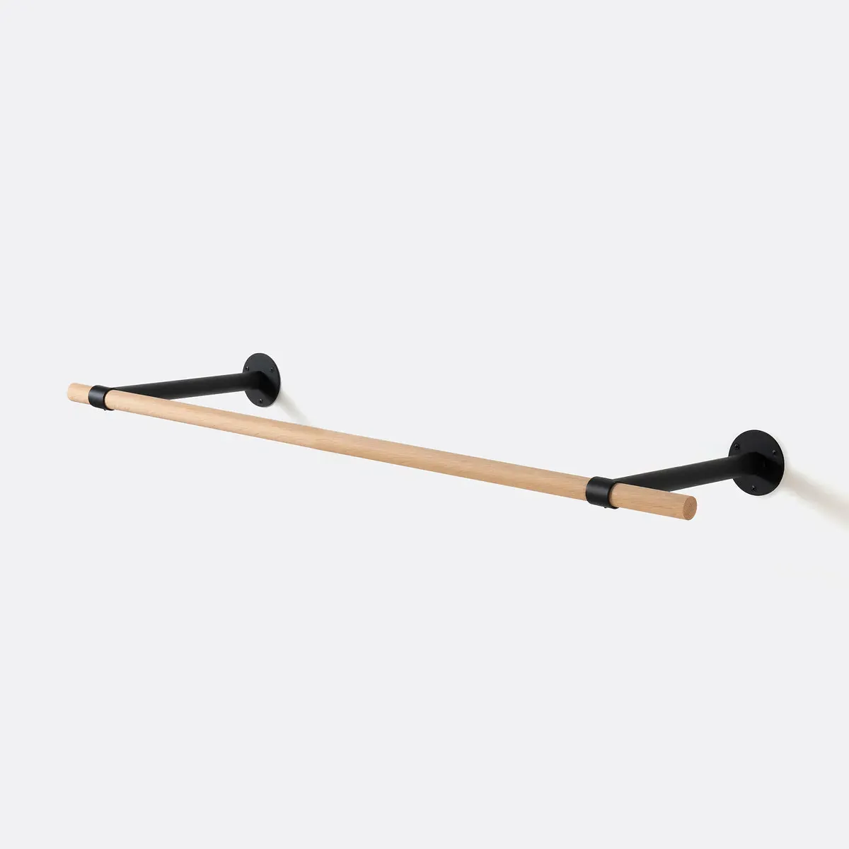Kane Oak and Metal Hanging Rail - Black, Oak product