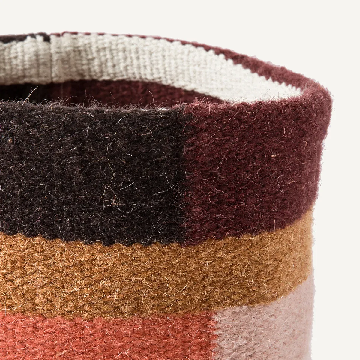 Kanta Set of 2 Small Kilim Baskets - Multi-Coloured, Wool alternate view