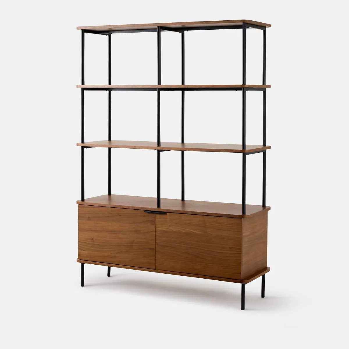 Kerrie Bookcase with Doors - Walnut, MDF product