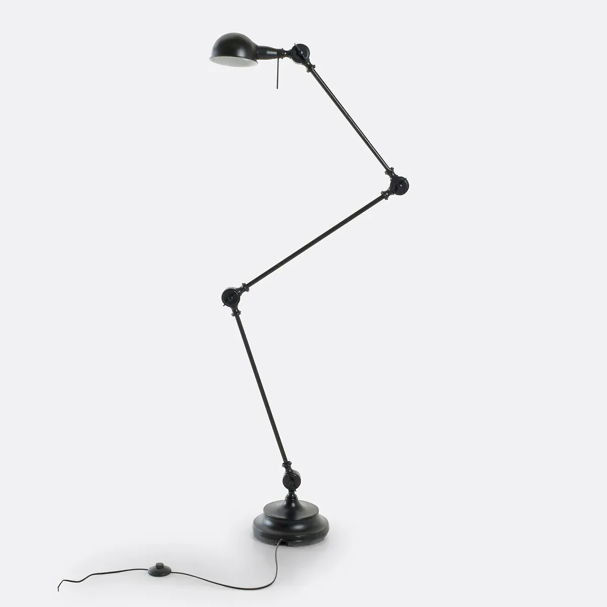 Kikan Articulated Floor Lamp - Matt Black, Steel product
