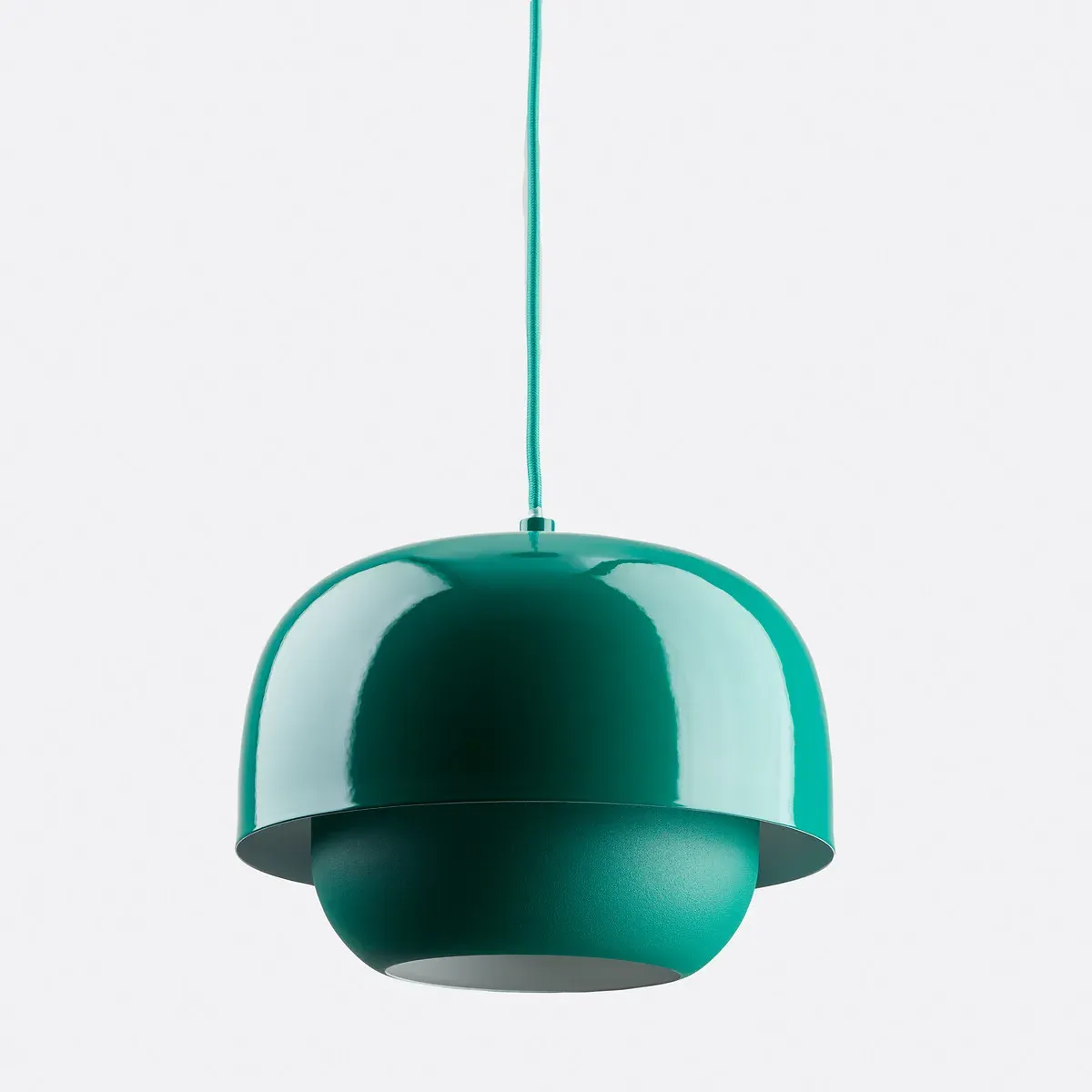 Kinoko Hanging Lamp Double Shade - Green, Iron product