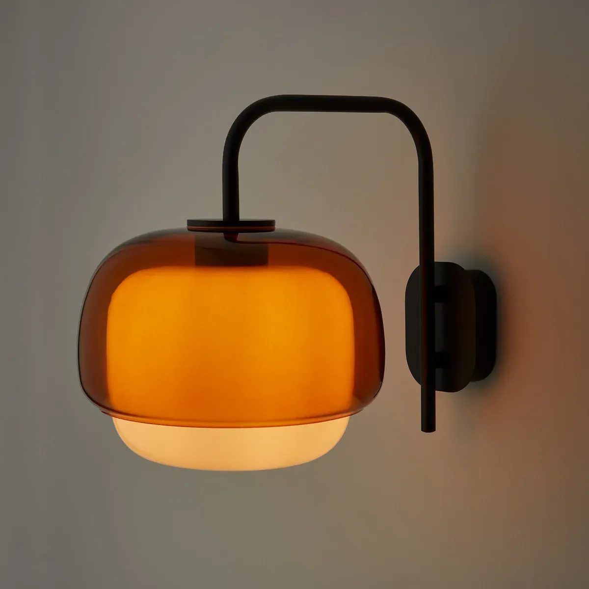 Kinoko Wall Light - Dark Orange, Glass, Metal alternate view