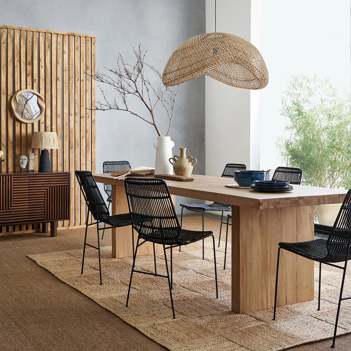Kirana Round Ceiling Light - Natural, Rattan alternate view