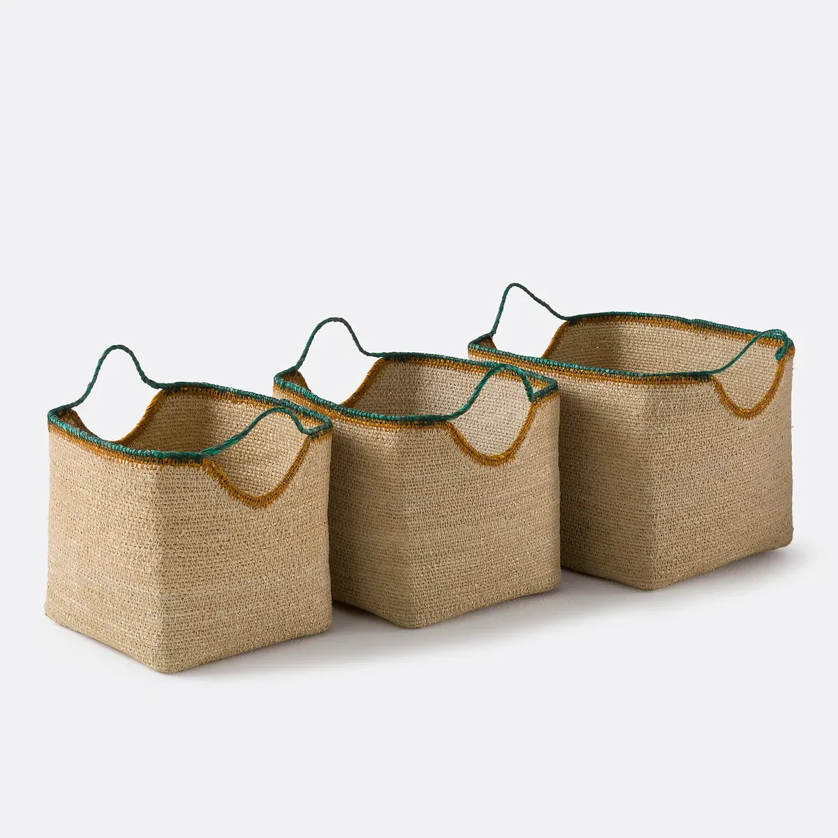 Kotum Set of 3 Storage Baskets - Natural, Woven Straw product