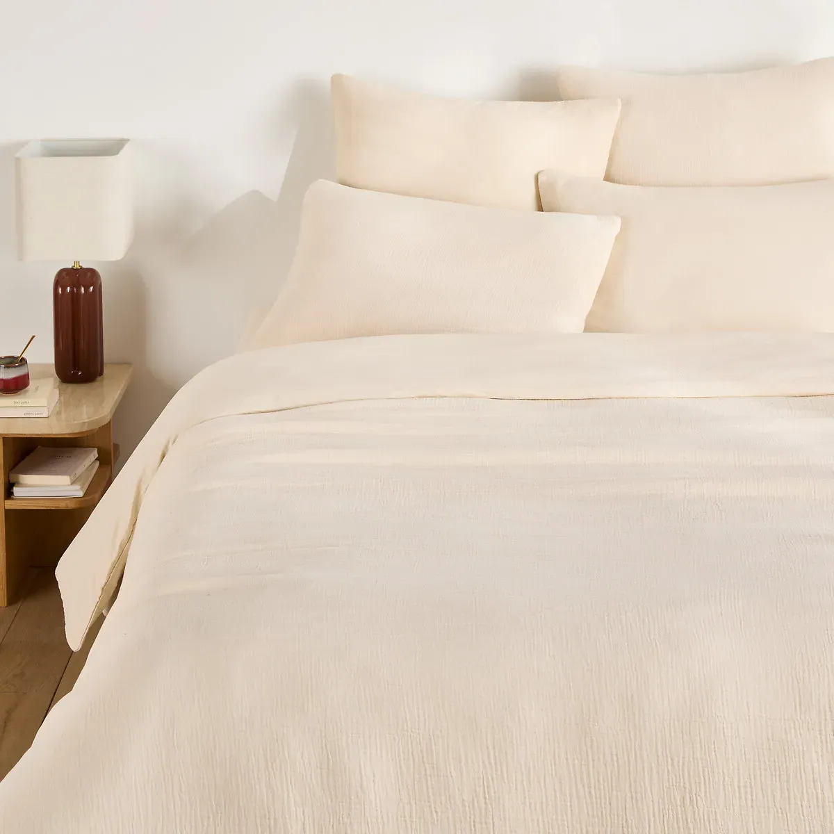 Kumco Duvet Cover - Chalk, Cotton Muslin alternate view