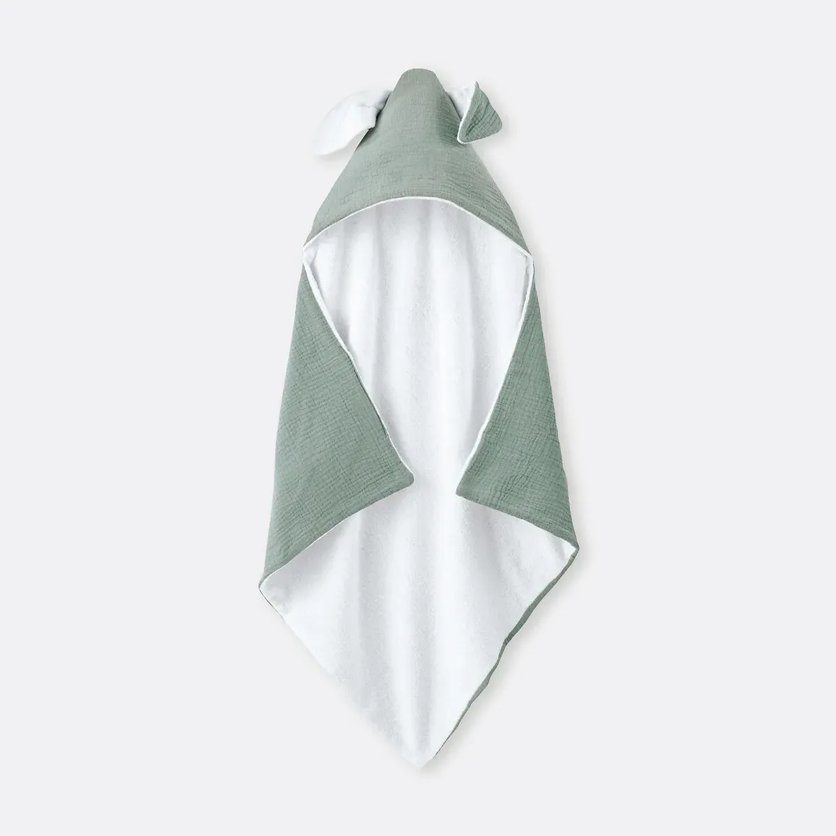 Kumla Bath Cape - Grey-Green, Cotton Muslin product