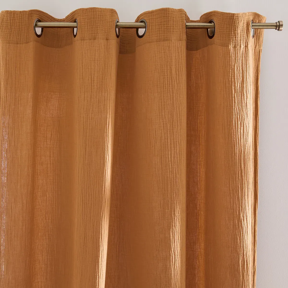 Kumla Curtain with Eyelets - Hazel, Cotton Muslin product