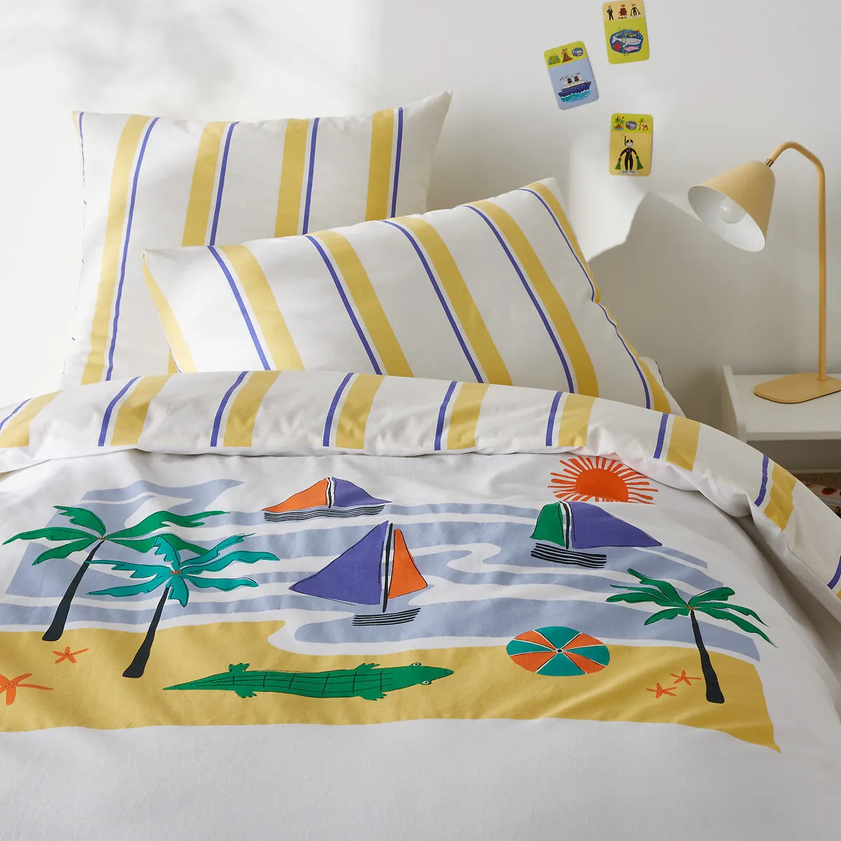 Labhar Single Duvet Cover - Printed, Washed Cotton product