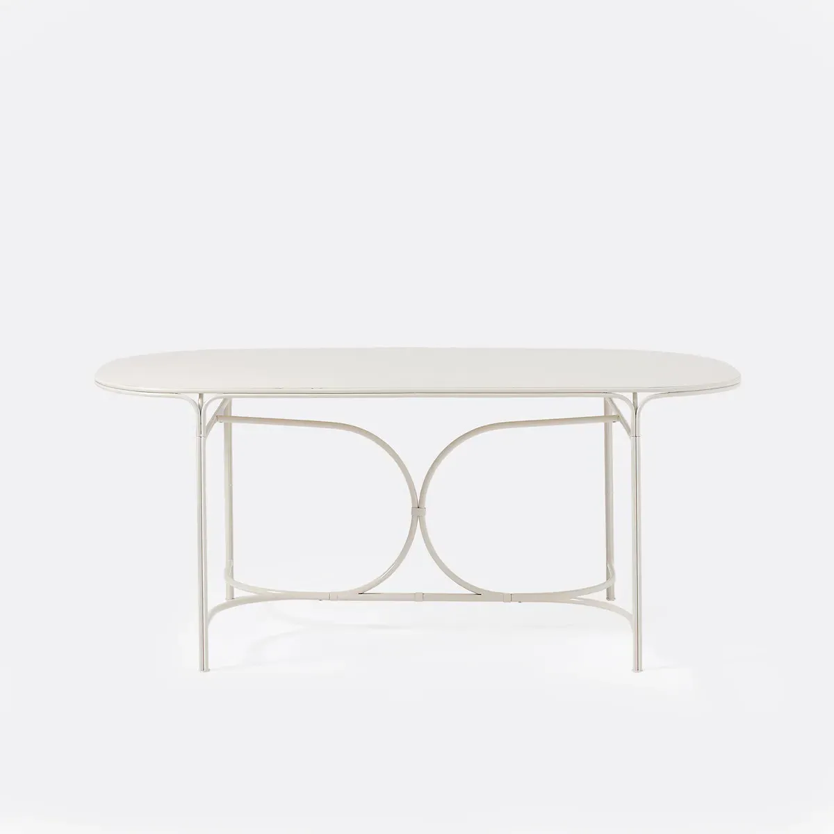 Lacomo Oval Garden Table - Pebble, Steel alternate view