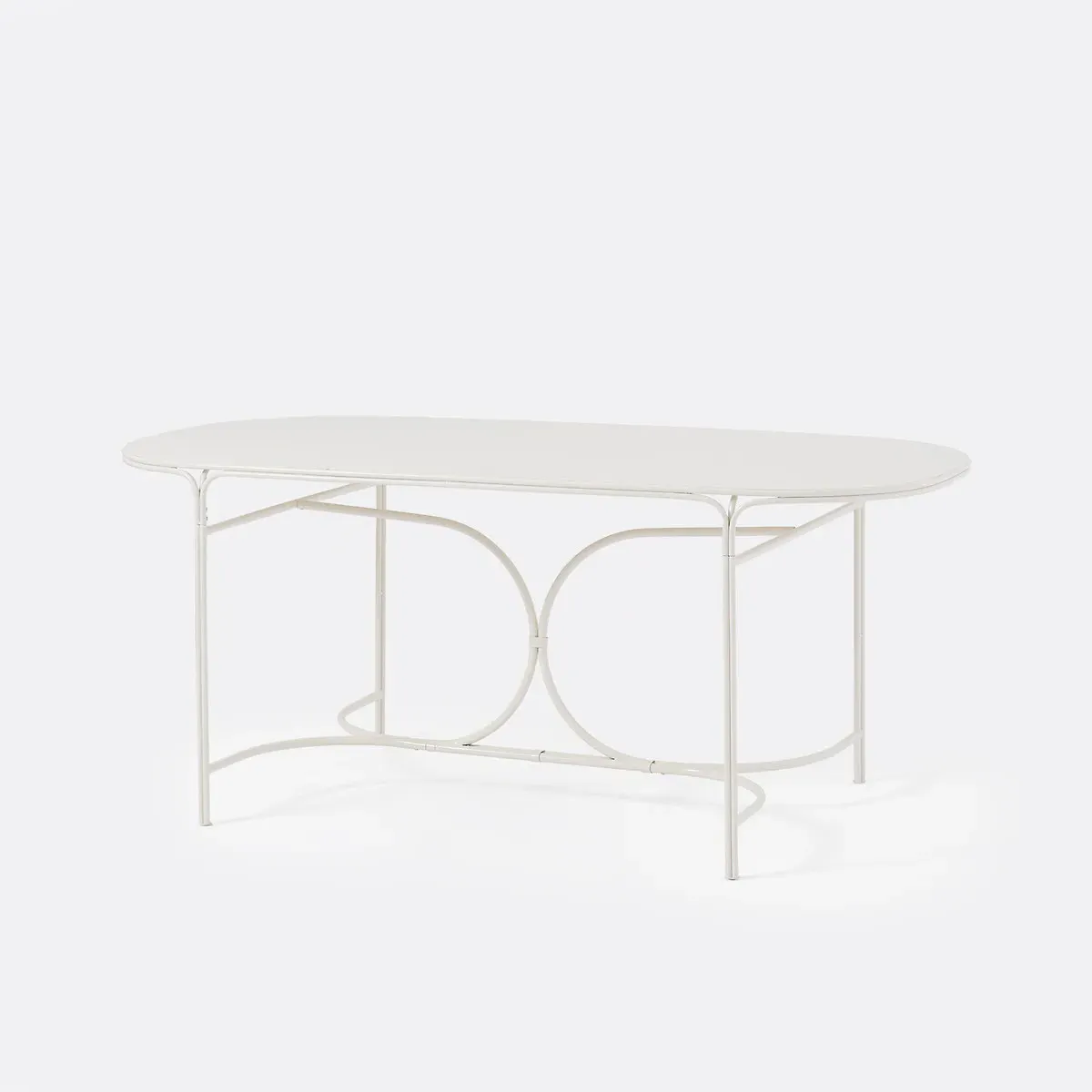 Lacomo Oval Garden Table - Pebble, Steel product