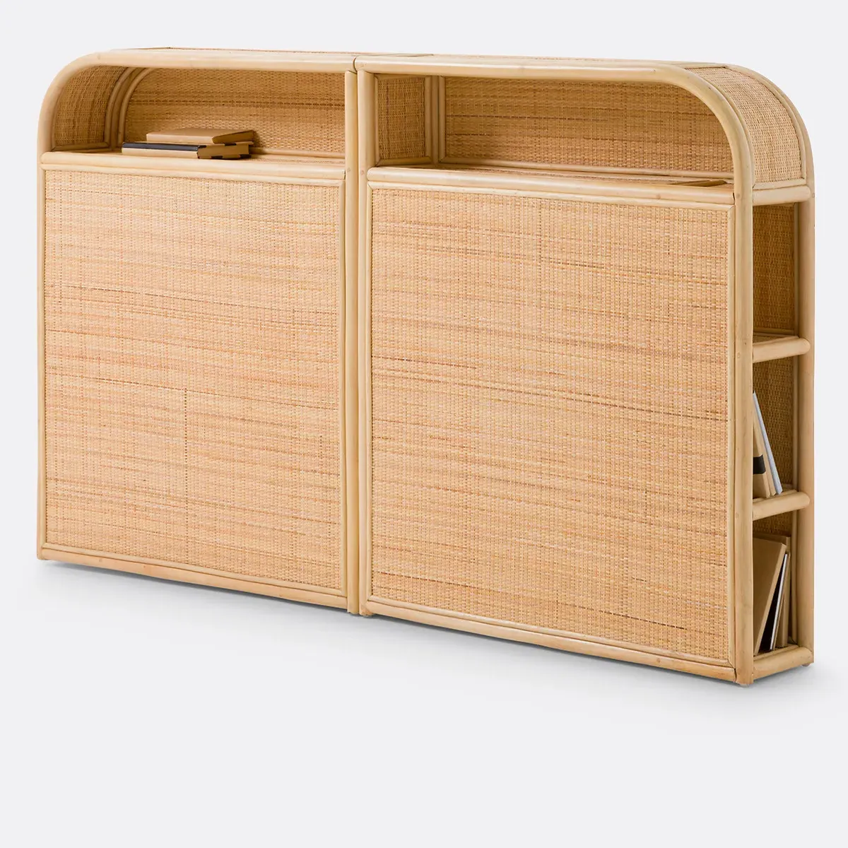 Ladara King Size Storage Headboard - Natural, Rattan product