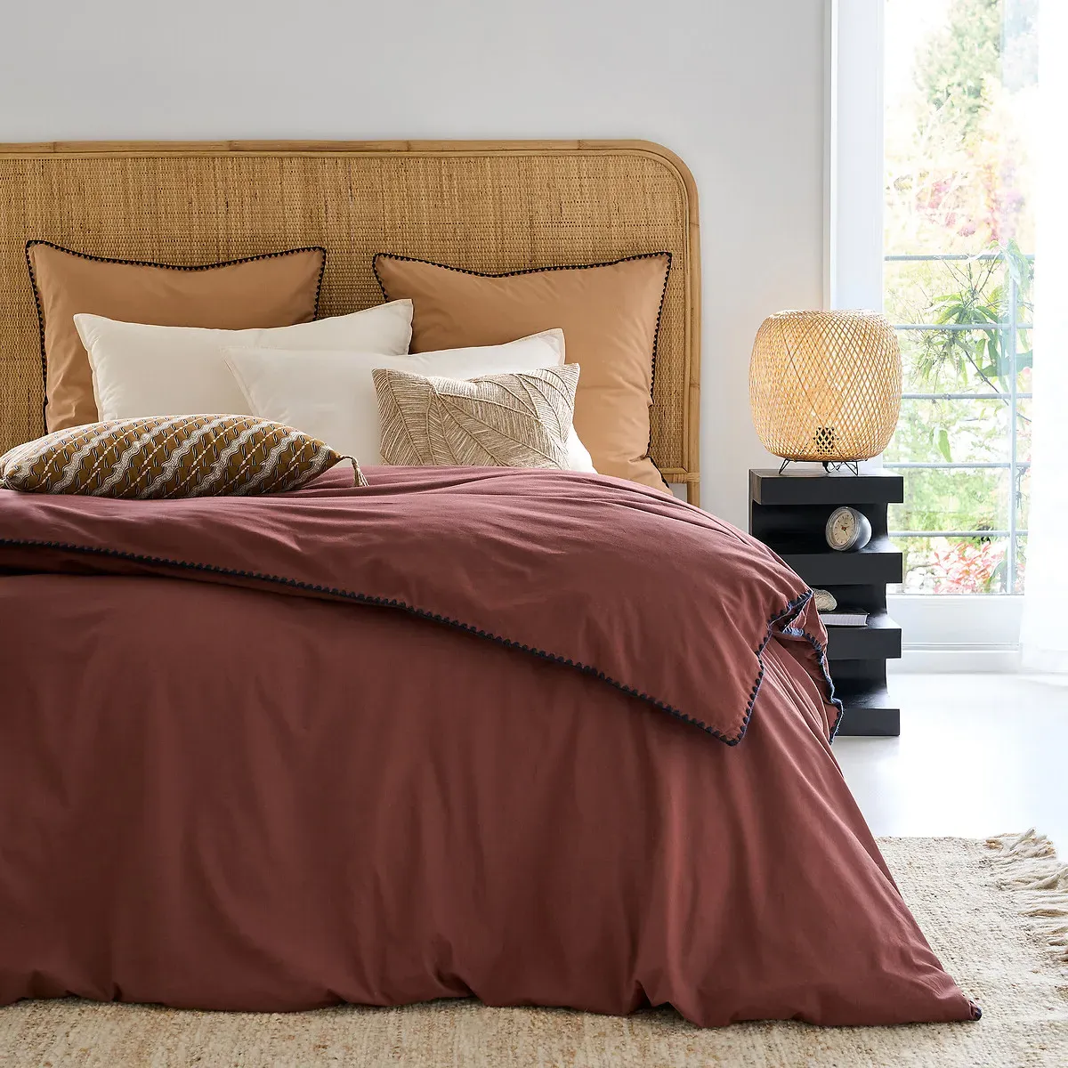 Ladara Super King Braided Rattan Headboard - Natural alternate view