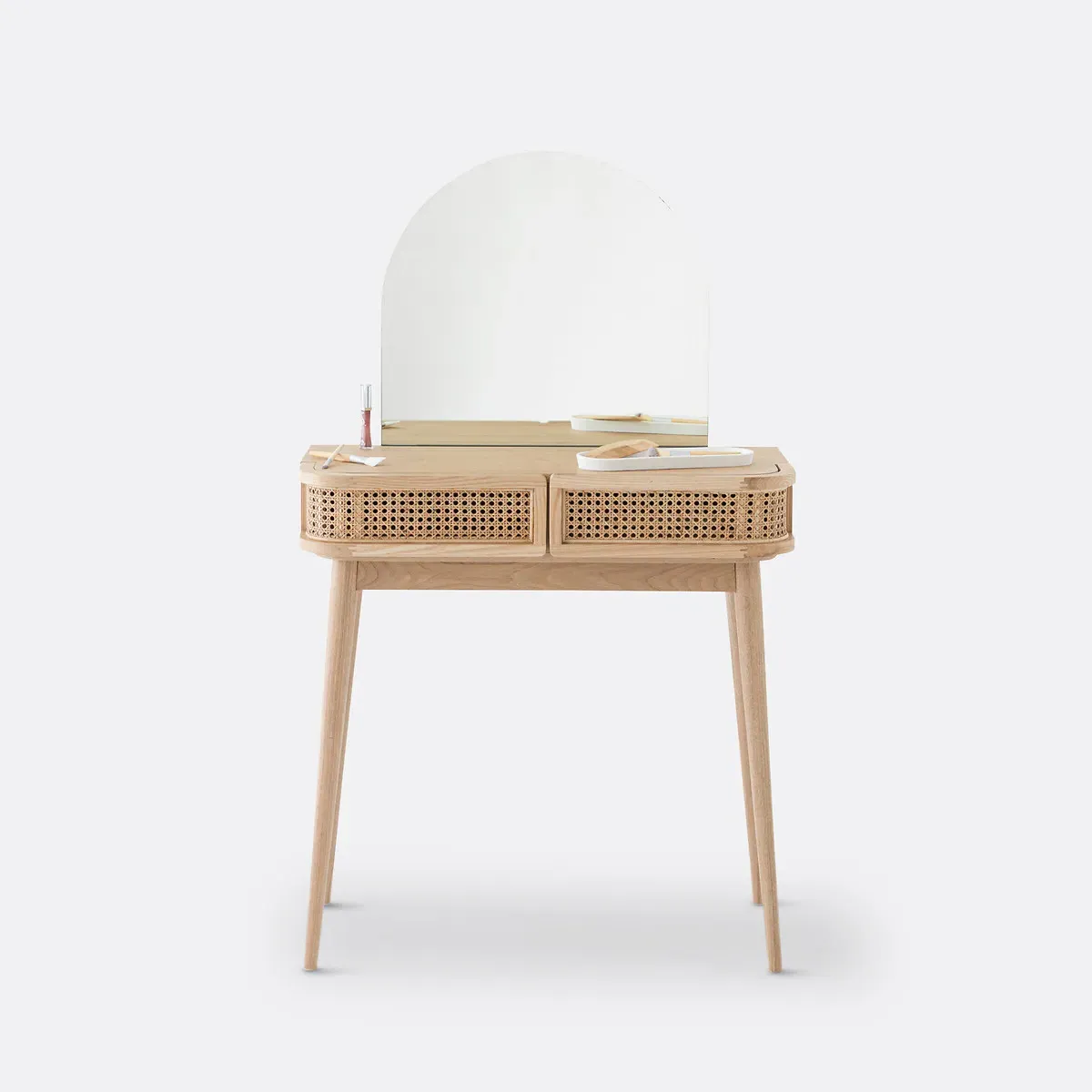 Laora 2-Drawer Dressing Table - Natural, Rattan alternate view