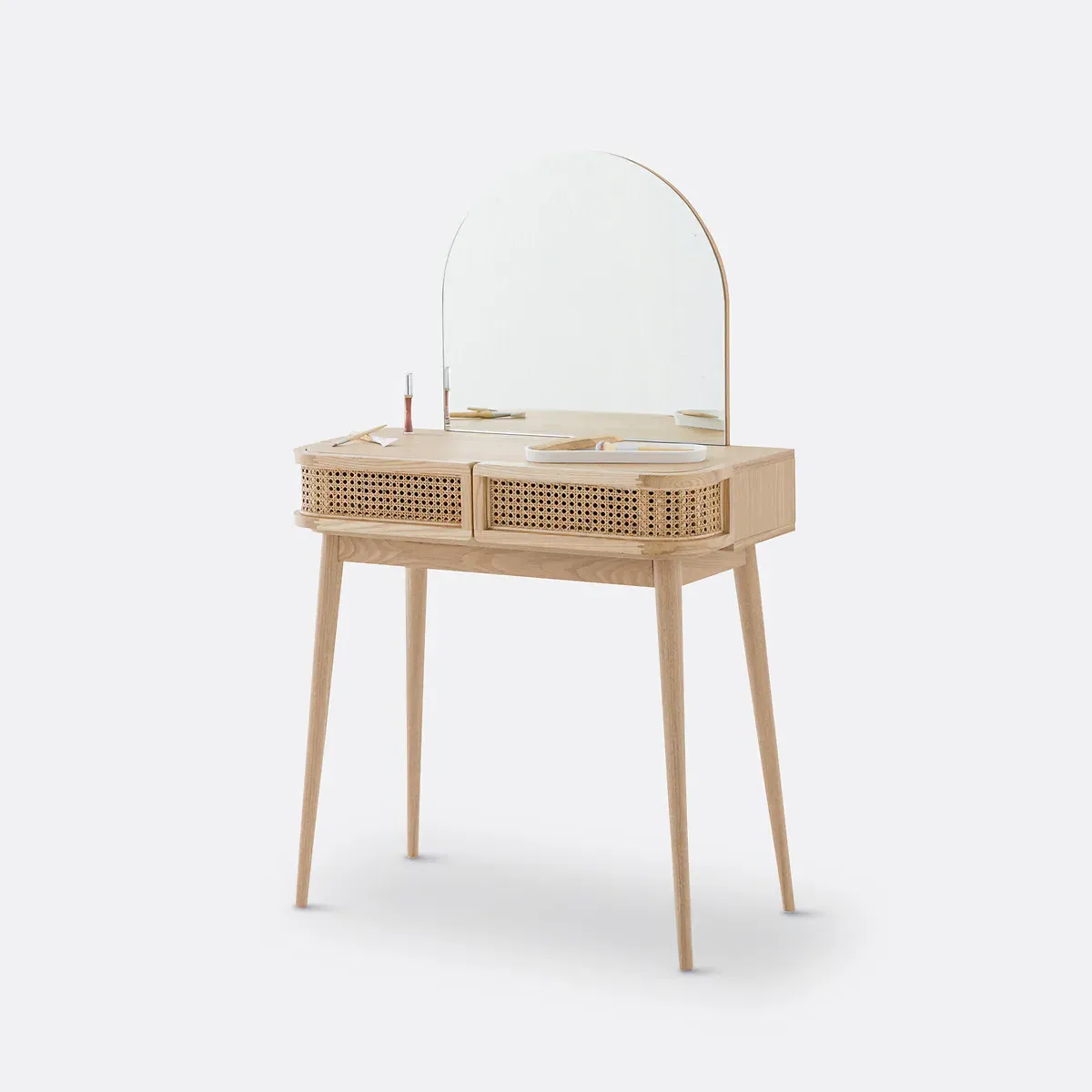 Laora 2-Drawer Dressing Table - Natural, Rattan product
