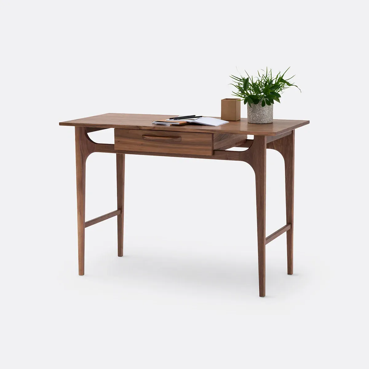 Larsen Desk with 1 Drawer - Walnut product