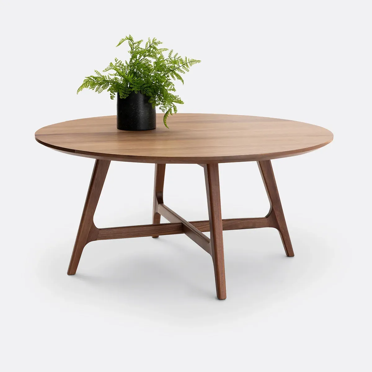 Larsen Round Coffee Table - Walnut, Solid Wood & Veneer product