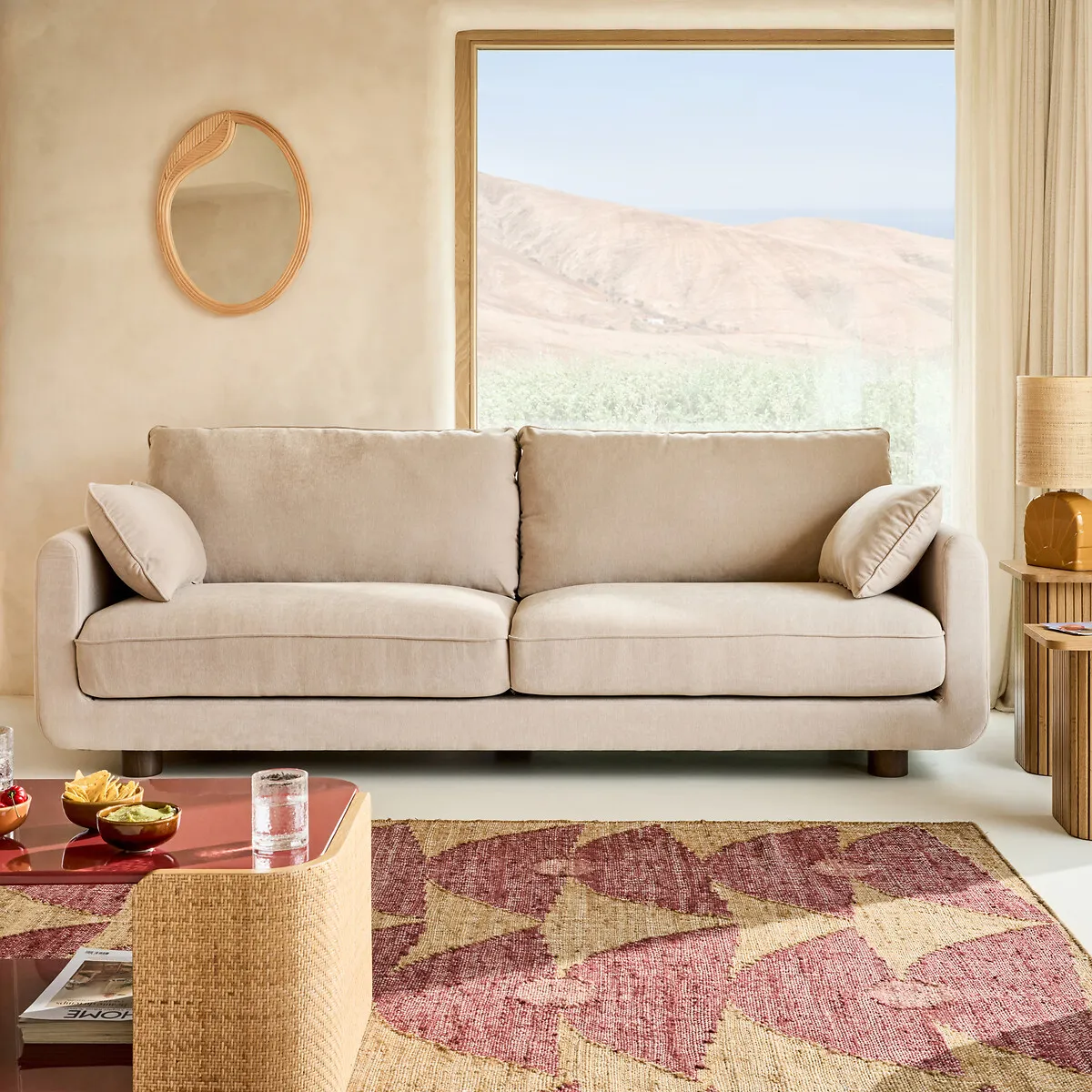 Lassan Jute Rug - Multi-Coloured, Jute alternate view