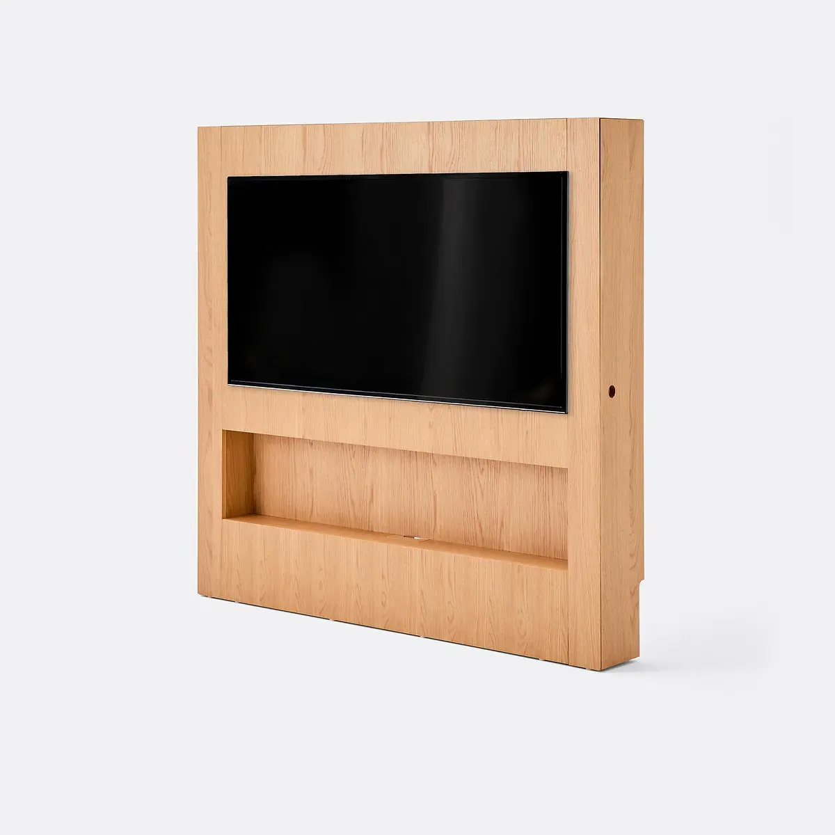 Laster Wall-Mounted TV Unit with Storage - Oak, Veneer product