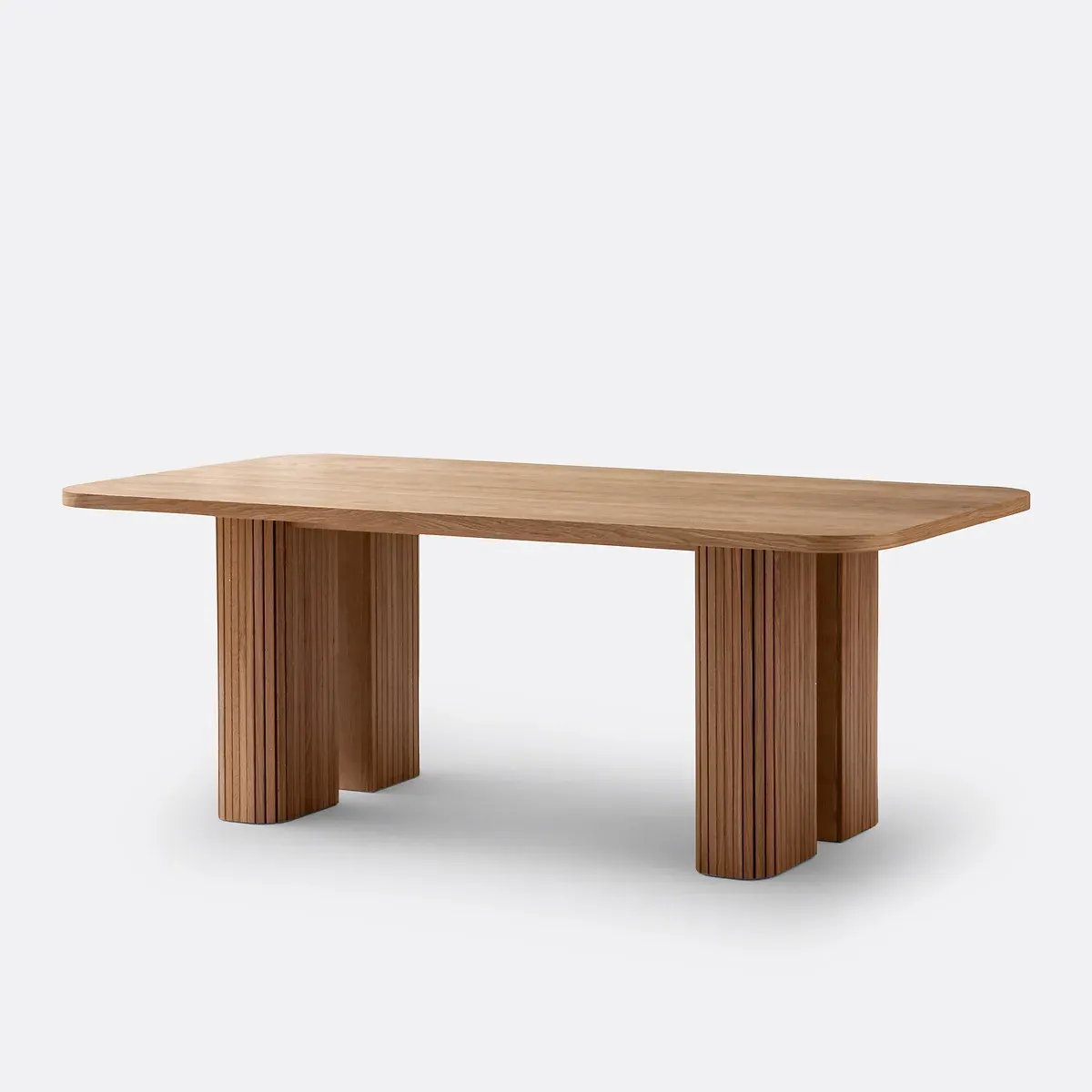 Latti 6-8 Seater Rectangular Dining Table - Oak, Veneer product