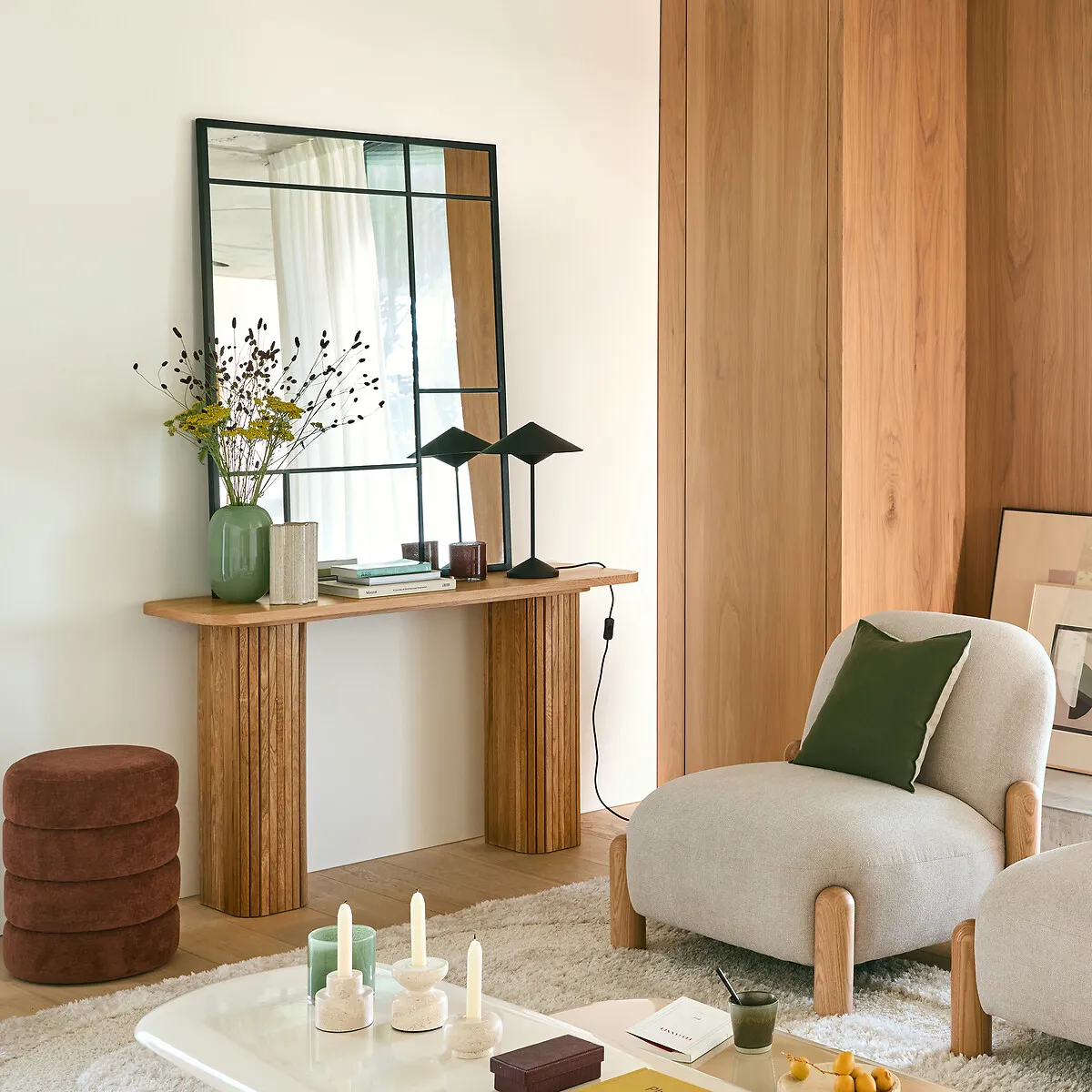 Latti Console Table - Oak Veneer alternate view