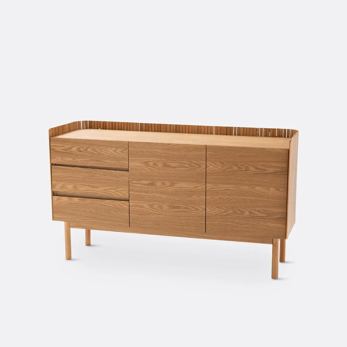 Latti Sideboard with 2 Doors and 3 Drawers - Oak, Ash product