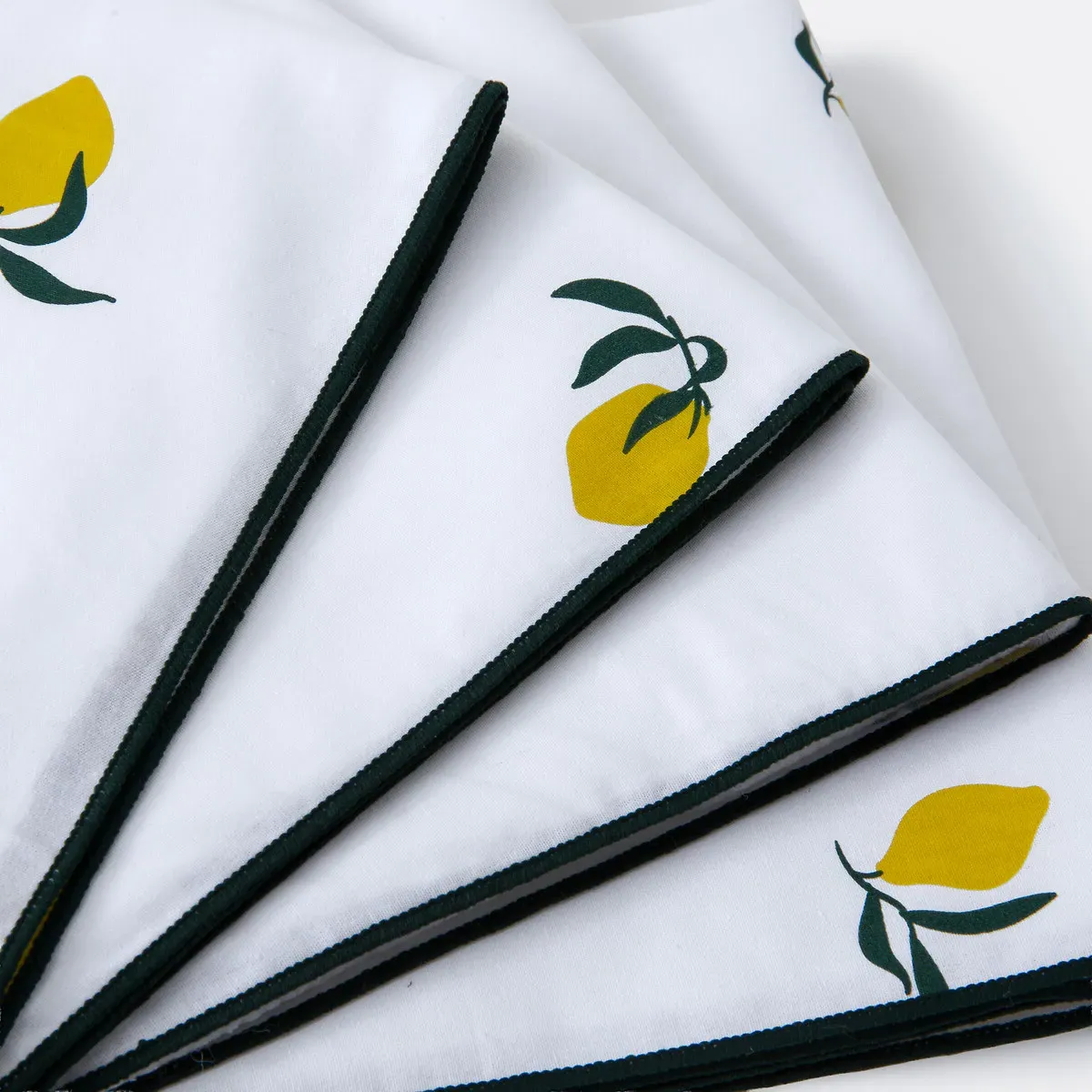 Lemon Printed Cotton Napkins, Set of 4 alternate view