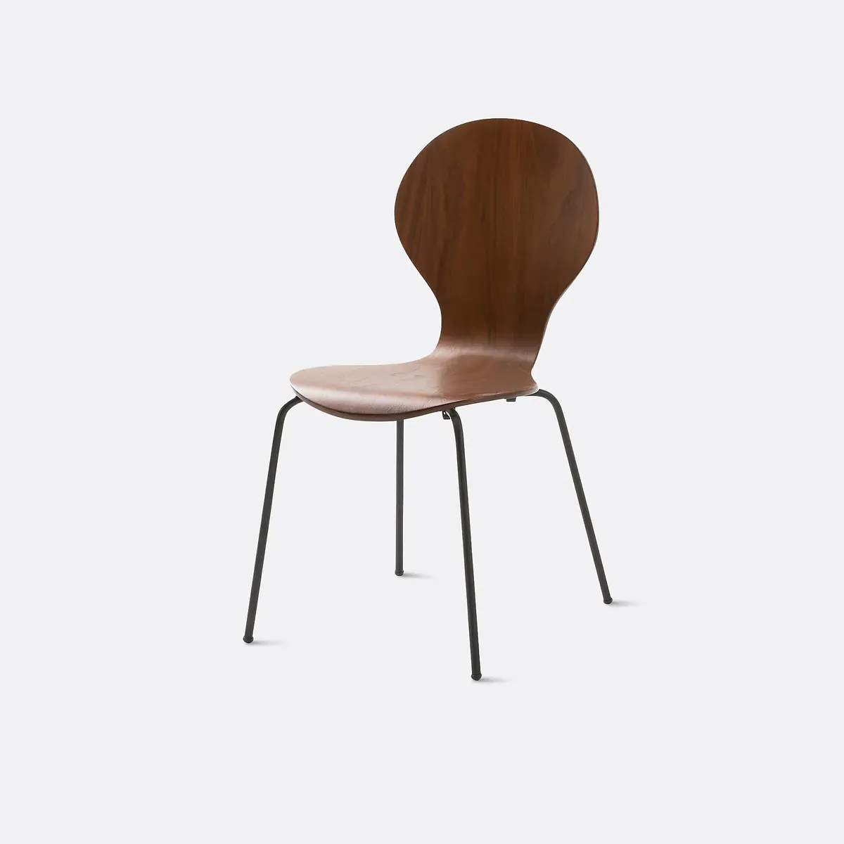 Lenon Stacking Chair - Walnut, Black Steel product