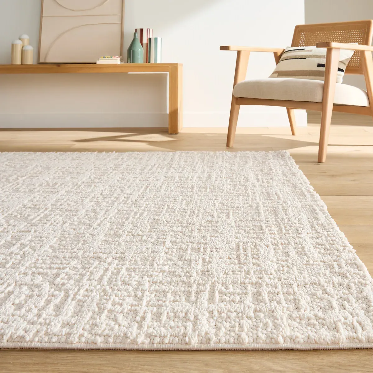 Lexio Rug - Ecru, Polyester product