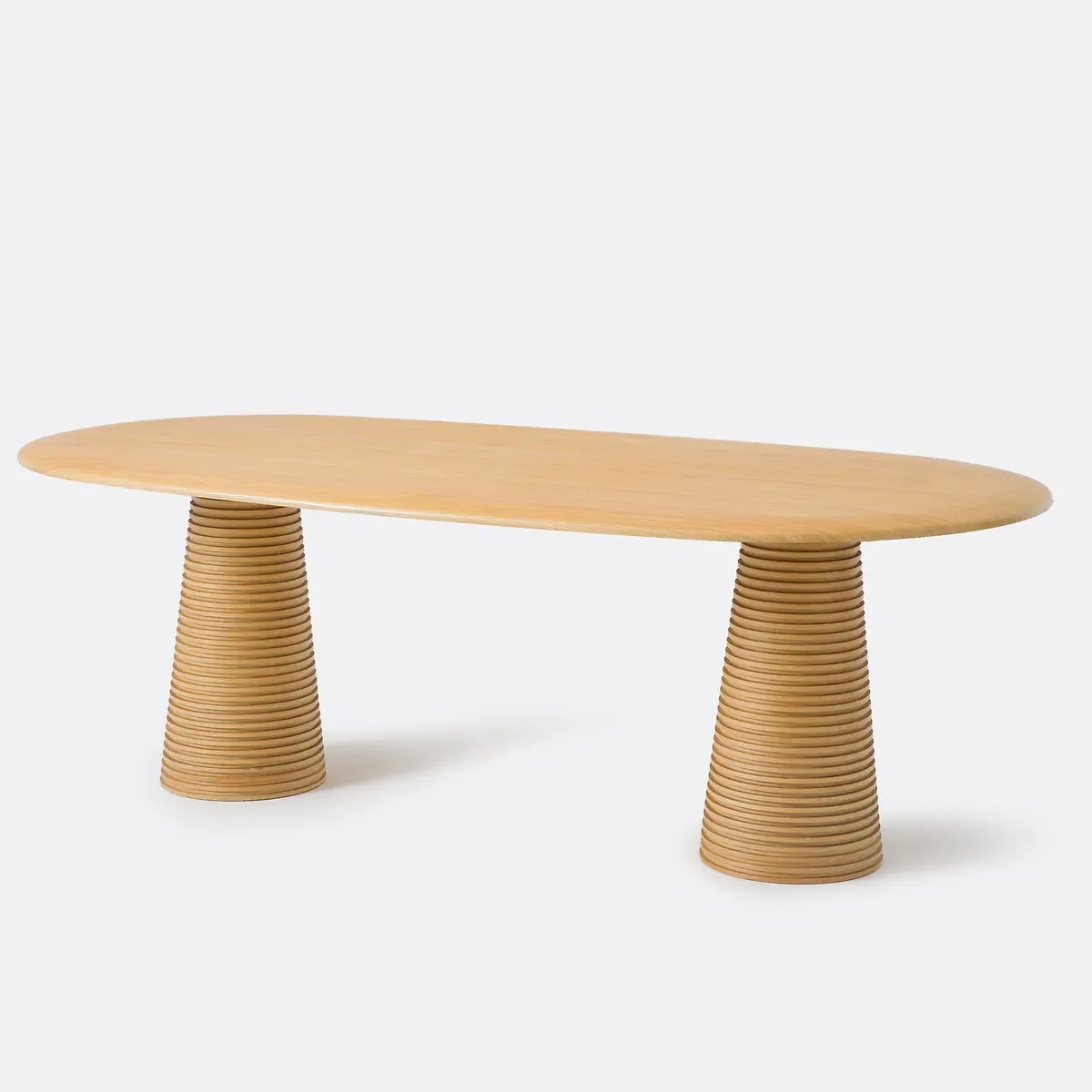 Liam Oval 6-8 Seater Dining Table - Oak, MDF Veneer product