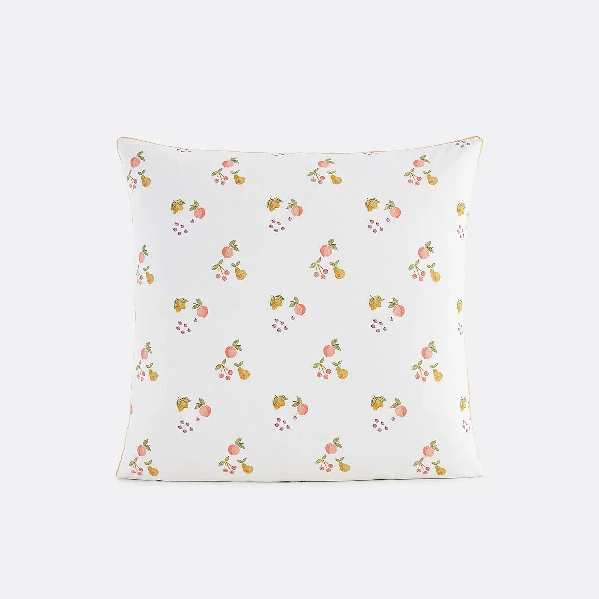 Lilas Fruit Print Pillowcase - Ecru, Recycled Cotton product