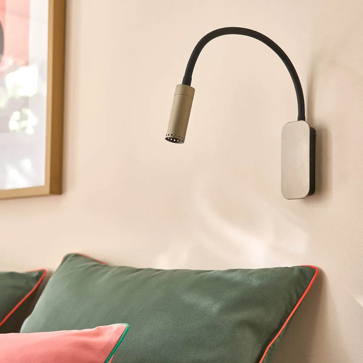 Liliana Articulated Wall Reading Light - Mocha, Iron alternate view