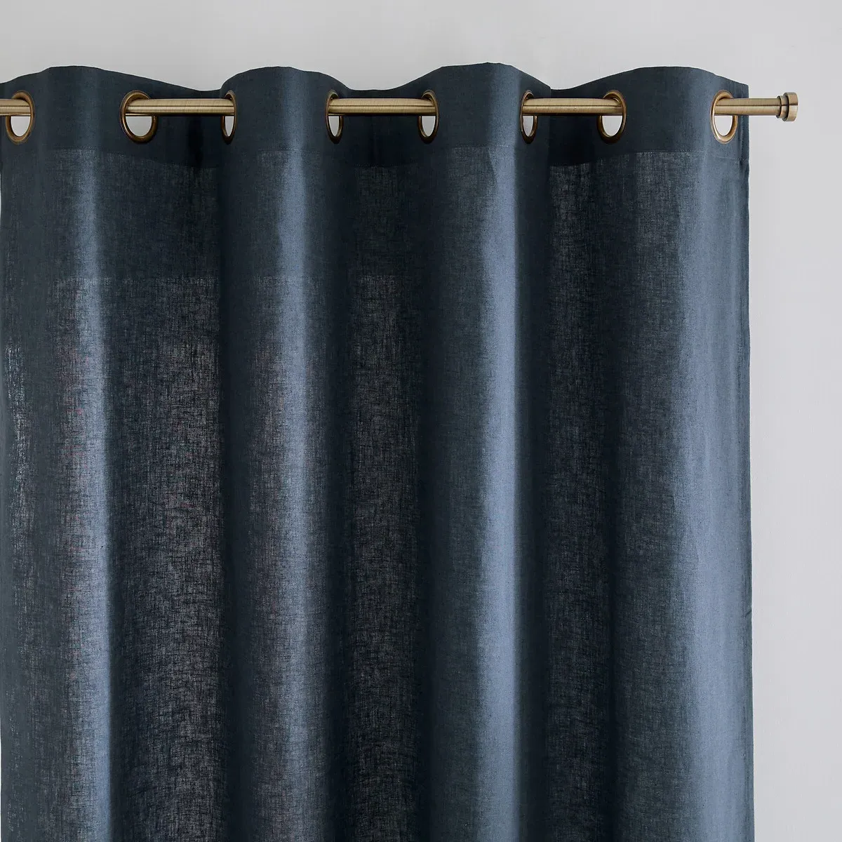 Lincot Eyelet Curtain - Ink Blue, Linen Cotton product