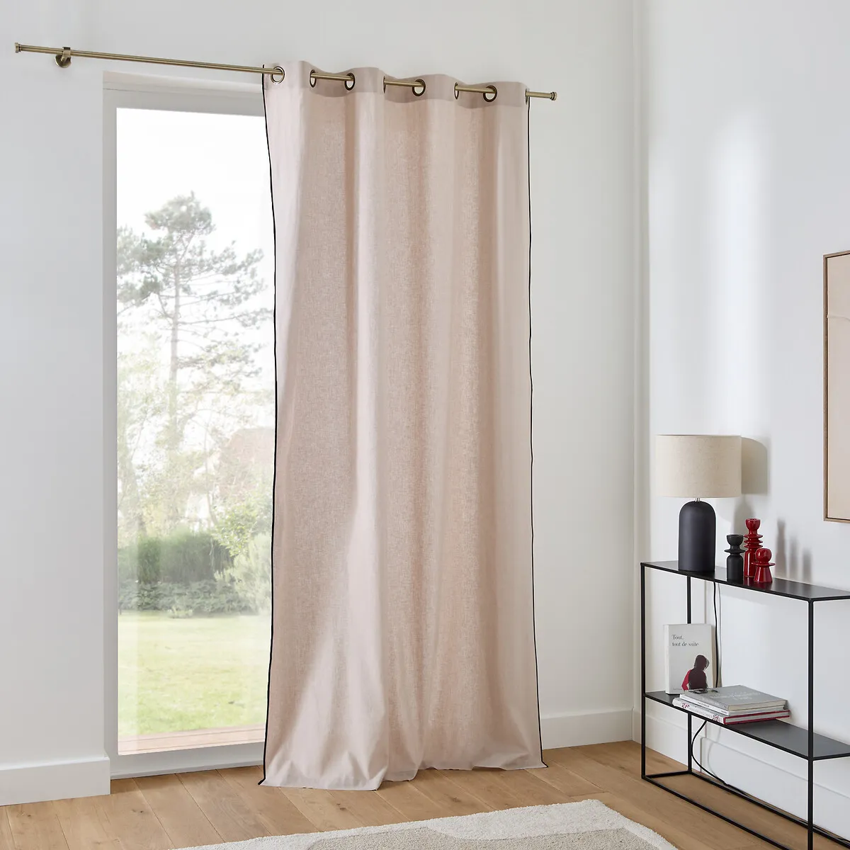 Lincot Eyelet Curtain - Natural, Linen/Cotton product