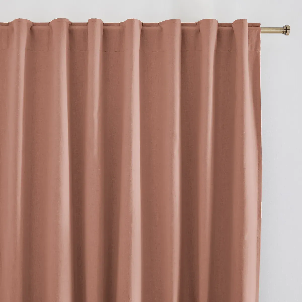 Lincot Hidden Tab Blackout Curtain - Praline, Linen Cotton product