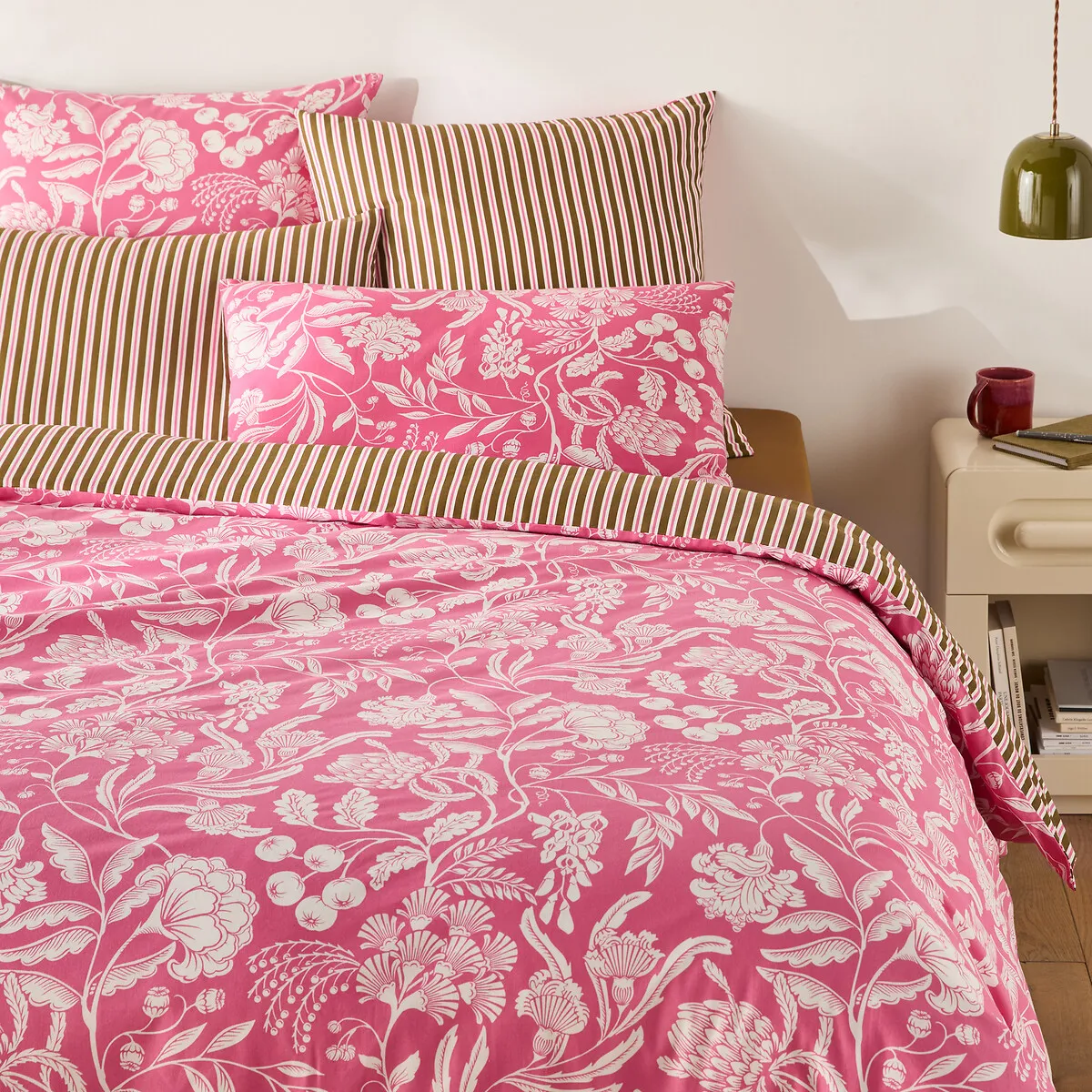 Linda Duvet Cover - Pink Print, Cotton product