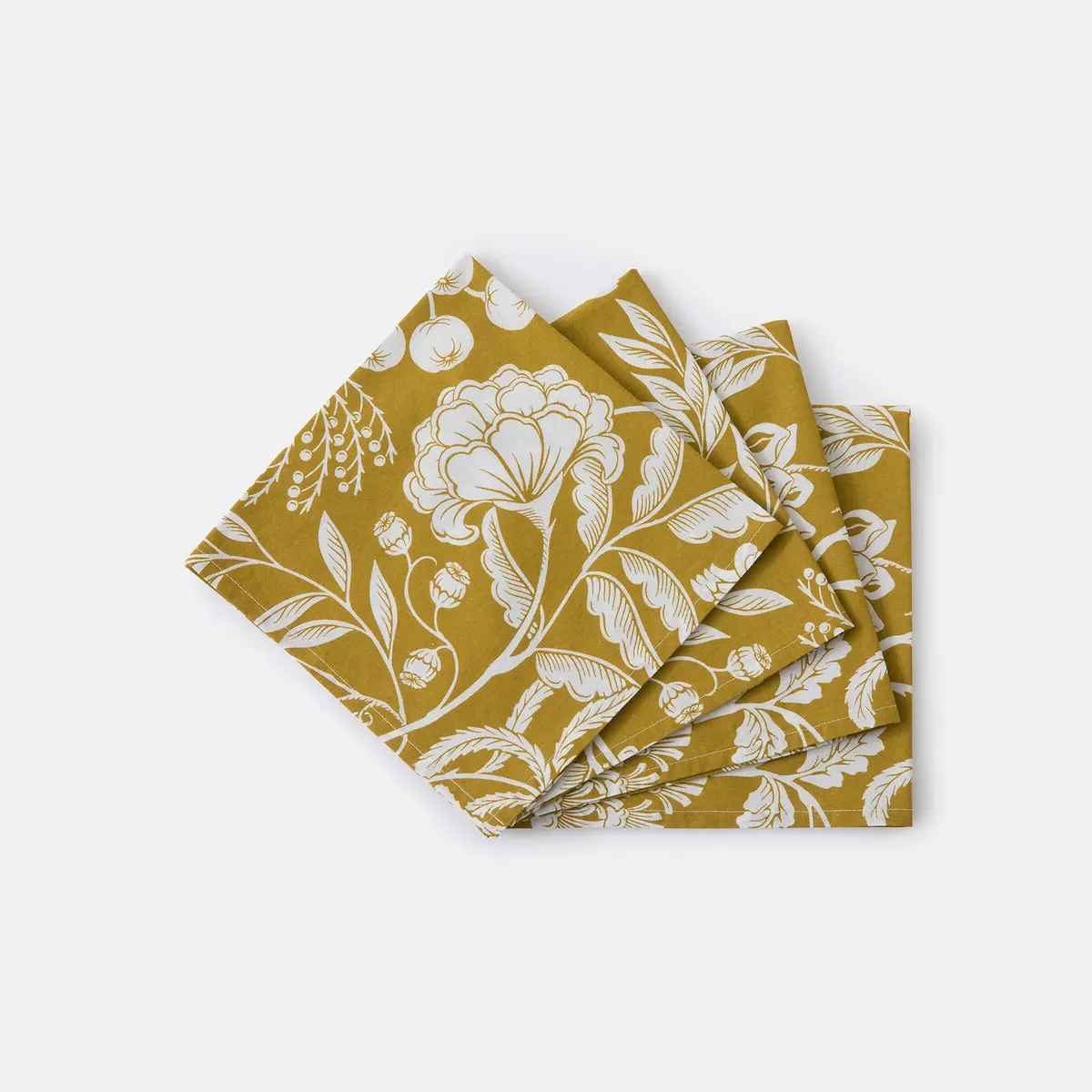 Linda Floral Cotton Napkins Set of 4 - Printed product