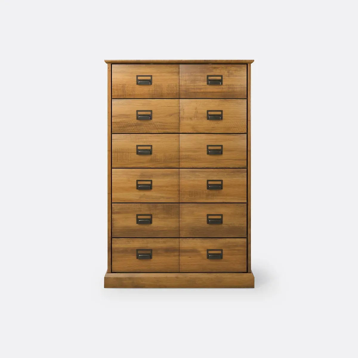 Lindley Tall 6-Drawer Chest - Dark Wood, Solid Pine alternate view