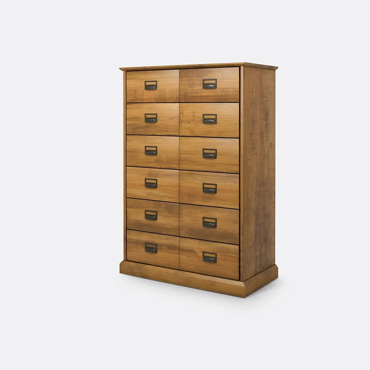 Lindley Tall 6-Drawer Chest - Dark Wood, Solid Pine product