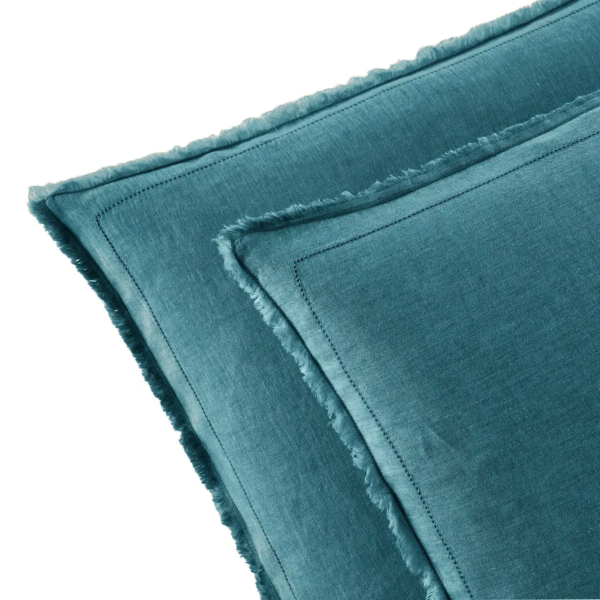 Linot Washed Child's Pillowcase - Adriatic Blue, Linen alternate view