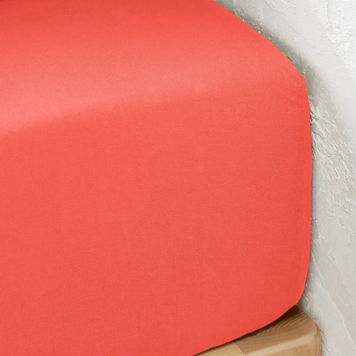 Linot Washed Linen Fitted Sheet 35cm - Poppy product