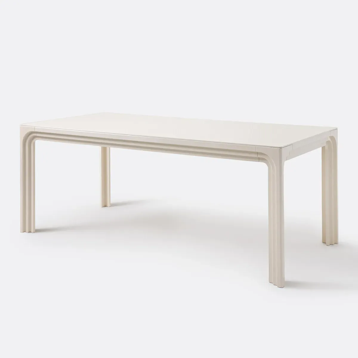 Liora 6-8 Seater Dining Table with Lacquer Finish - Beige product