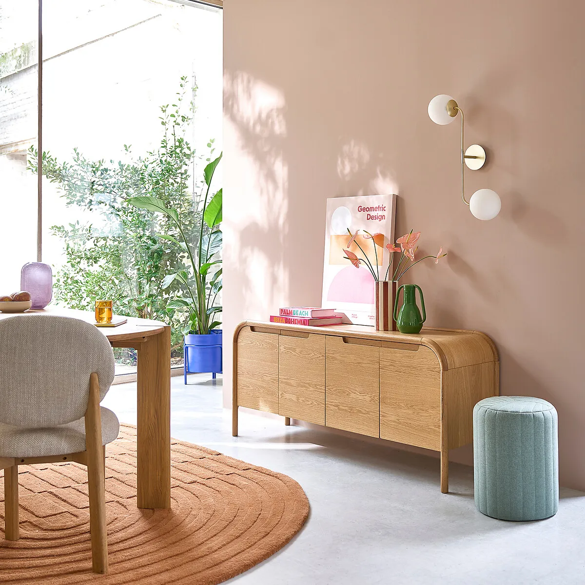 Lipa Sideboard with Storage - Oak, Veneer alternate view