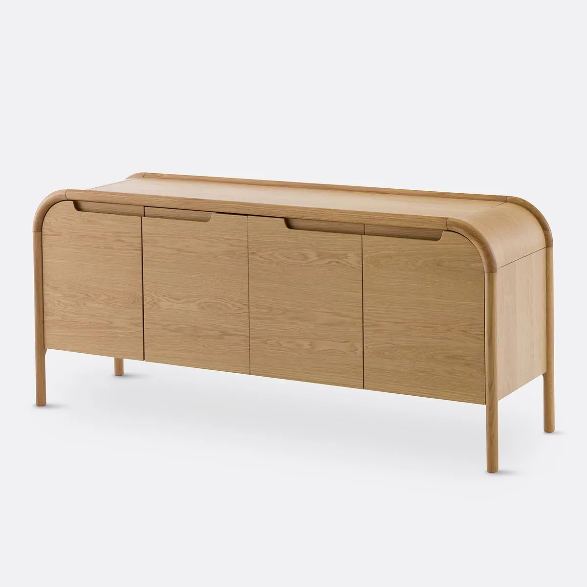 Lipa Sideboard with Storage - Oak, Veneer product