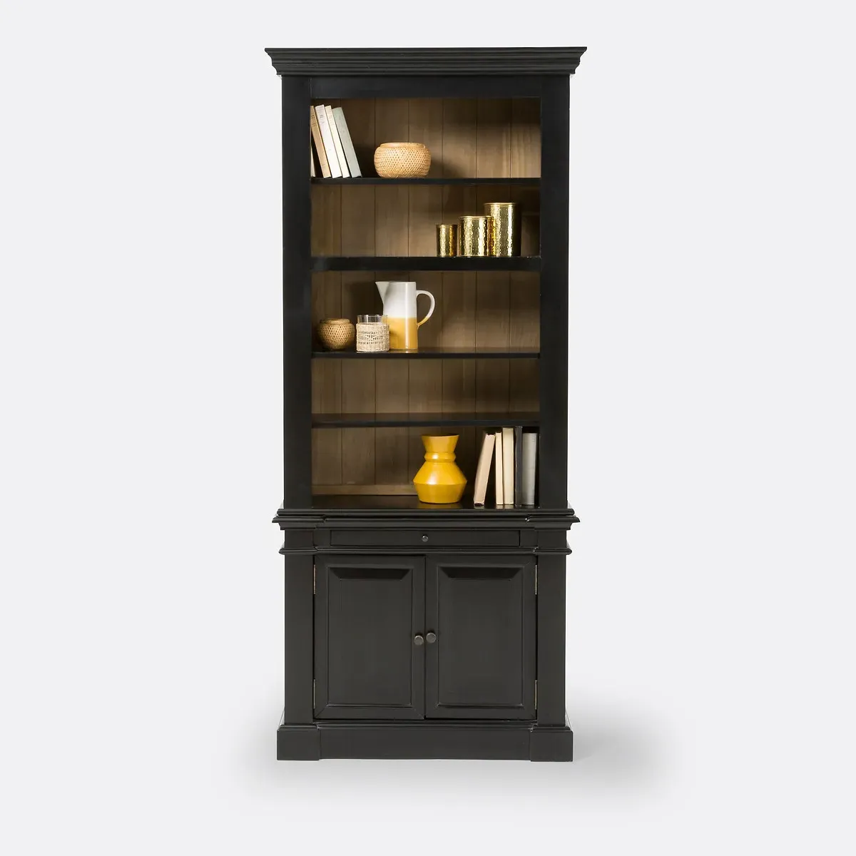 Lipstick Apothecary Cabinet - Black, Solid Pine alternate view
